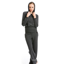 PK18A46HX 100% Cashmere Sweater And Pants Set Sports Set